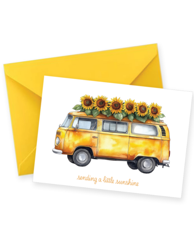 Sending a Little Sunshine Sunflower Greeting Card