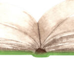 Green open book artwork swatch