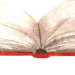 Red open book artwork swatch