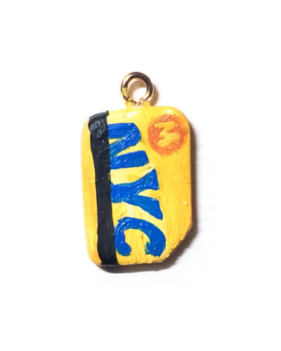 NYC Transit Pass | Hand-Sculpted & Painted NYC Miniature Charm
